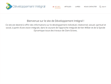 Tablet Screenshot of developpementintegral.com